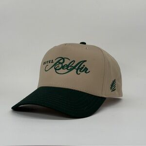Hotel Bel-Air Landscape Crew - Khaki and Forest Green Cap
